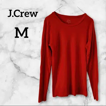 1점 한정 J.Crew [ M ] 레드 긴팔 티셔츠 상의