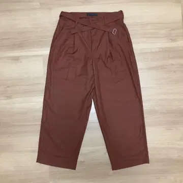 SENCE OF SENCE 브라운 브라운 와이드 팬츠 허리 벨트 포함