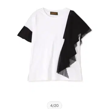 RISLEY 프릴 디자인 T셔츠