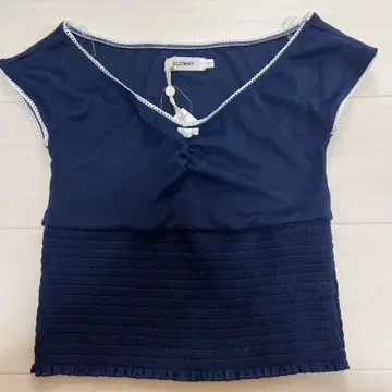 GLOWNY 네이비 V넥 T셔츠 M