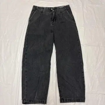 FUV 블랙 데님 팬츠