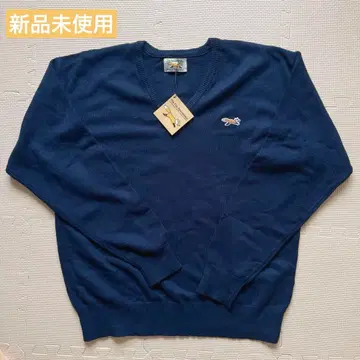 새상품 80s The FOX sweater 스웨터 네이비 빈티지