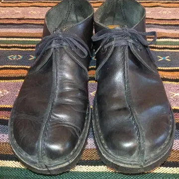 [ 고품질 ] Clarks 클락스 데저트 트렉 블랙 가죽 UK