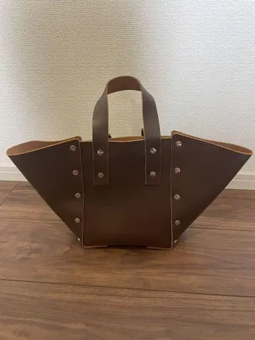 [새상품급] HandarScheme 브라운 가죽 토트백