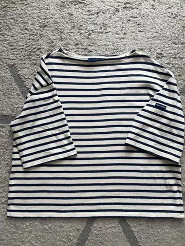 세인트 제임스 오부 소매 드롭 숄더 ECRU/MARINE T3