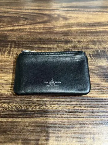 JAM HOME MADE 블랙 가죽 코인 케이스 미니 지갑