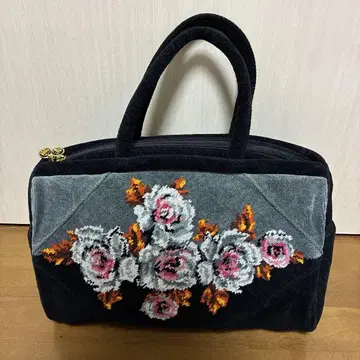 FEILER 장미 무늬 핸드백 그레이