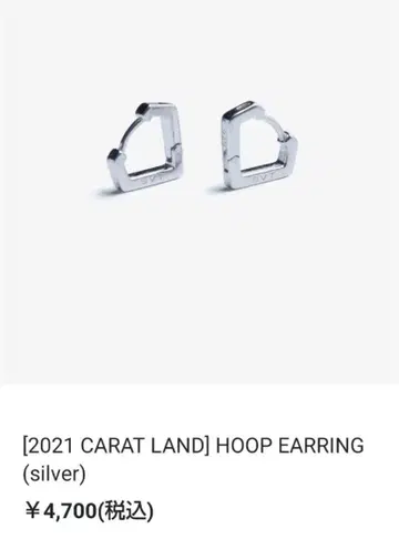 2021 CARAT LAND HOOP EARRING seventeen