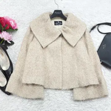 G9680*주진 플라자 모헤어 울 자켓 베이지 40