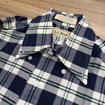 빈티지 L.L.Bean 체크 무늬 긴팔 셔츠 데드스탁