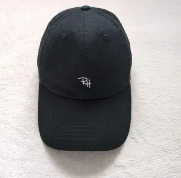 RH 로고 자수 블랙 야구 모자 론 헤르만