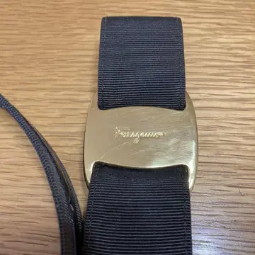 Salvatore Ferragamo 블랙 리본 벨트