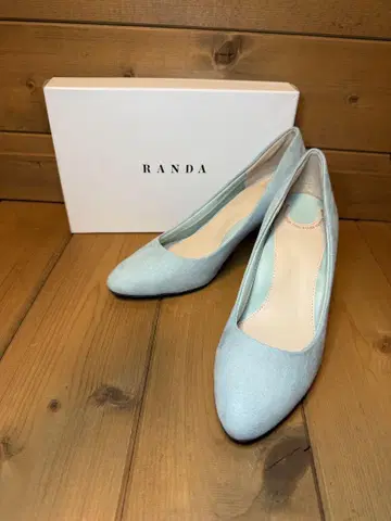 RANDA 스카이블루 하이힐 24.5cm
