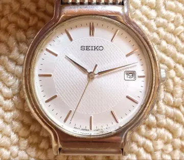 [ 가동품 ] SEIKO 남성용 손목시계 쿼츠 실버 컬러