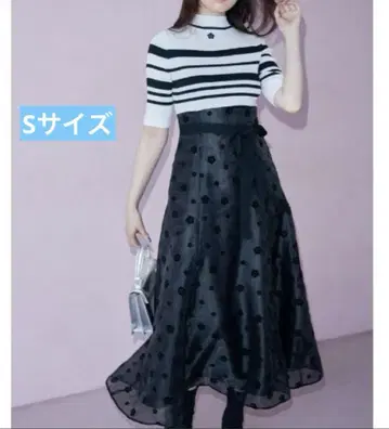 MARY QUANT 콜라보 니트 원피스 믹스 MERCURYDUO