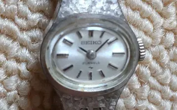 [ 가동품 ] SEIKO 여성용 손목시계 수동 와인딩 실버 컬러 21석