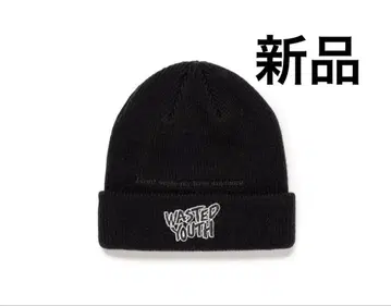 새상품 Wasted Youth Beanie black 블랙
