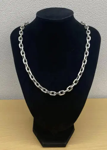SILVER 925 와이드 체인 목걸이 중량 약 90g [ 중고 ]
