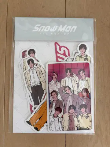 Snow Man 팝업 스티커 세트