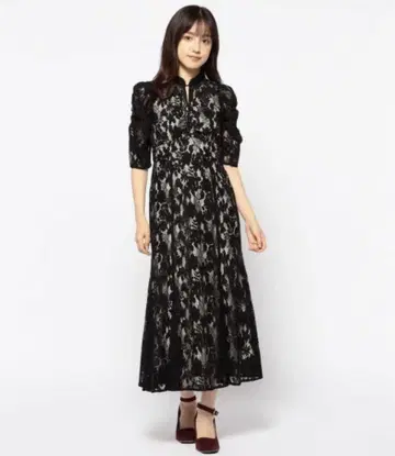미슈마슈 레이스 원피스 블랙