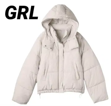 새상품 [ GRL ] 그레일 후드 부착 충전솜 다운 자켓 ( kd58 )