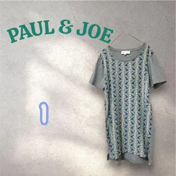 PAUL & JOE 폴앤조 펠리컨 패턴 실크 반팔 T셔츠 1