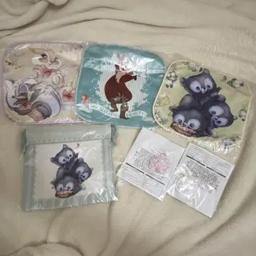 세가 럭키 쿠지 디즈니 애니멀 타월 복조리 참 세트 새상품