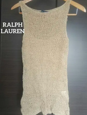 LAUREN LAUREN 랄프 로렌 슬리브리스 원피스 카멜