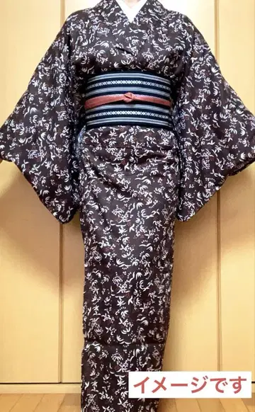 [새상품] 2부식 유카타만 유카타 리메이크 우타타네 타카아시 아카리