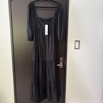 ZARA, 블랙 롱 원피스