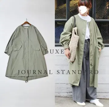LUXE 저널 스탠다드 백 새틴 크루 코즈 코트
