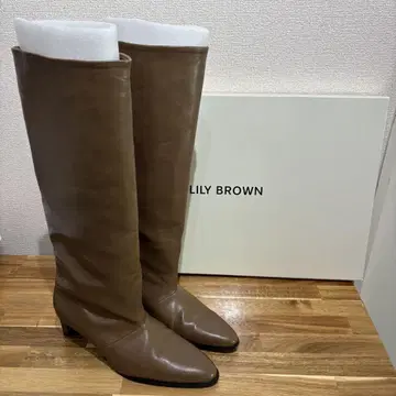 Lilybrown 와이드 샤프트 부츠 릴리 브라운 24.5 롱 부츠