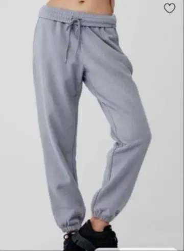 최종 가격 [ alo yoga ] 그레이 조거 팬츠 허리 드로우 스트링