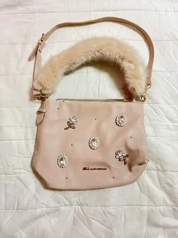 JILL by JILLSTUART 퍼 핸들 비쥬 백