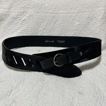 COMME CA DU MODE 블랙 가죽 벨트
