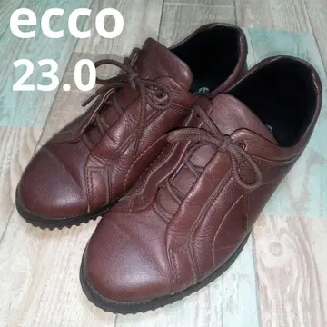 ecco 23.0 에코 스니커즈 가죽 브라운 컴포트 일본제