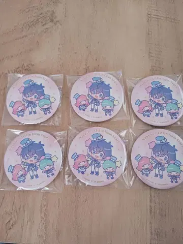 컬러풀 피치 나오키리 캔뱃지 산리오 6개 세트