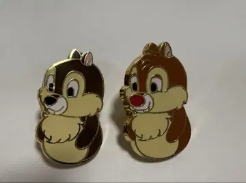 칩과 데일 메탈 핀 배지 2개 세트