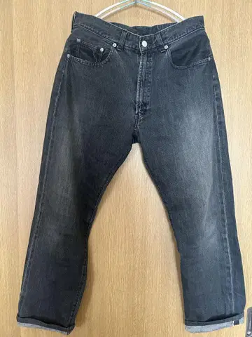 GOODENOUGH 블랙 데님 팬츠