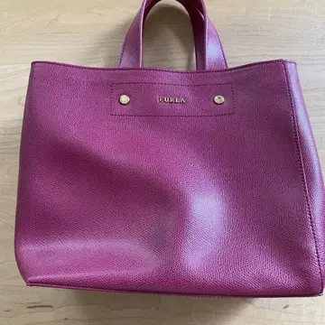 FURLA 버건디 토트백