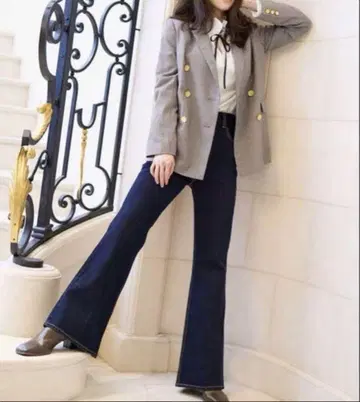 SNIDEL/Levi's 별주 데님 팬츠 24