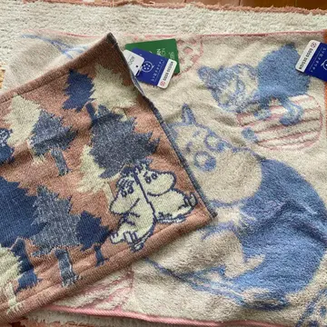 가격 인하 무민 페이스 타월과 핸드 타월 손수건 세트