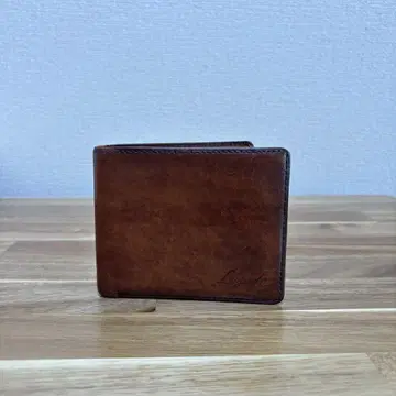 브라운 가죽 접이식 지갑 라가드 이탈리아 접이식 미니 지갑