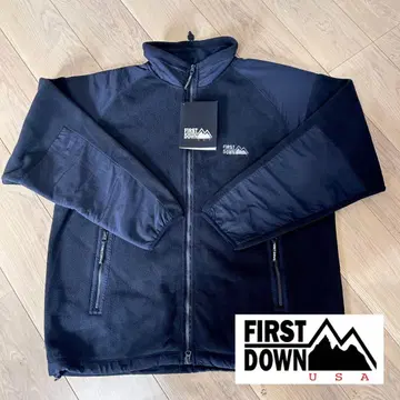 FIRST DOWN 마이크로 플리스 스탠드 자켓/XL 블랙