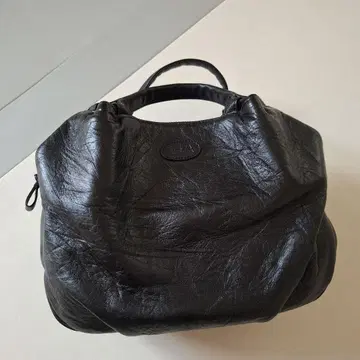 IBIZA 블랙 가죽 토트백