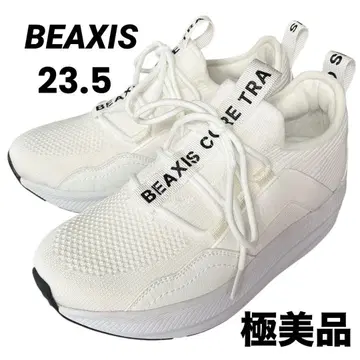 [ 거의 새상품 ] BEAXIS 슬림코어 스니커즈 통굽 메쉬 화이트