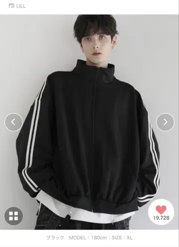 LILL 트랙 자켓 S 블랙