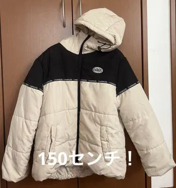 참 걸 후드 부착 다운 자켓 150 사이즈