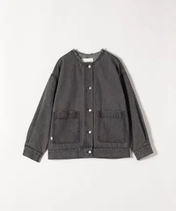 새상품 SHIPS any 노카라 데님 블루종 블랙
