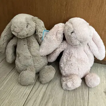 Jellycat 토끼 봉제 인형 2개 세트 S 사이즈